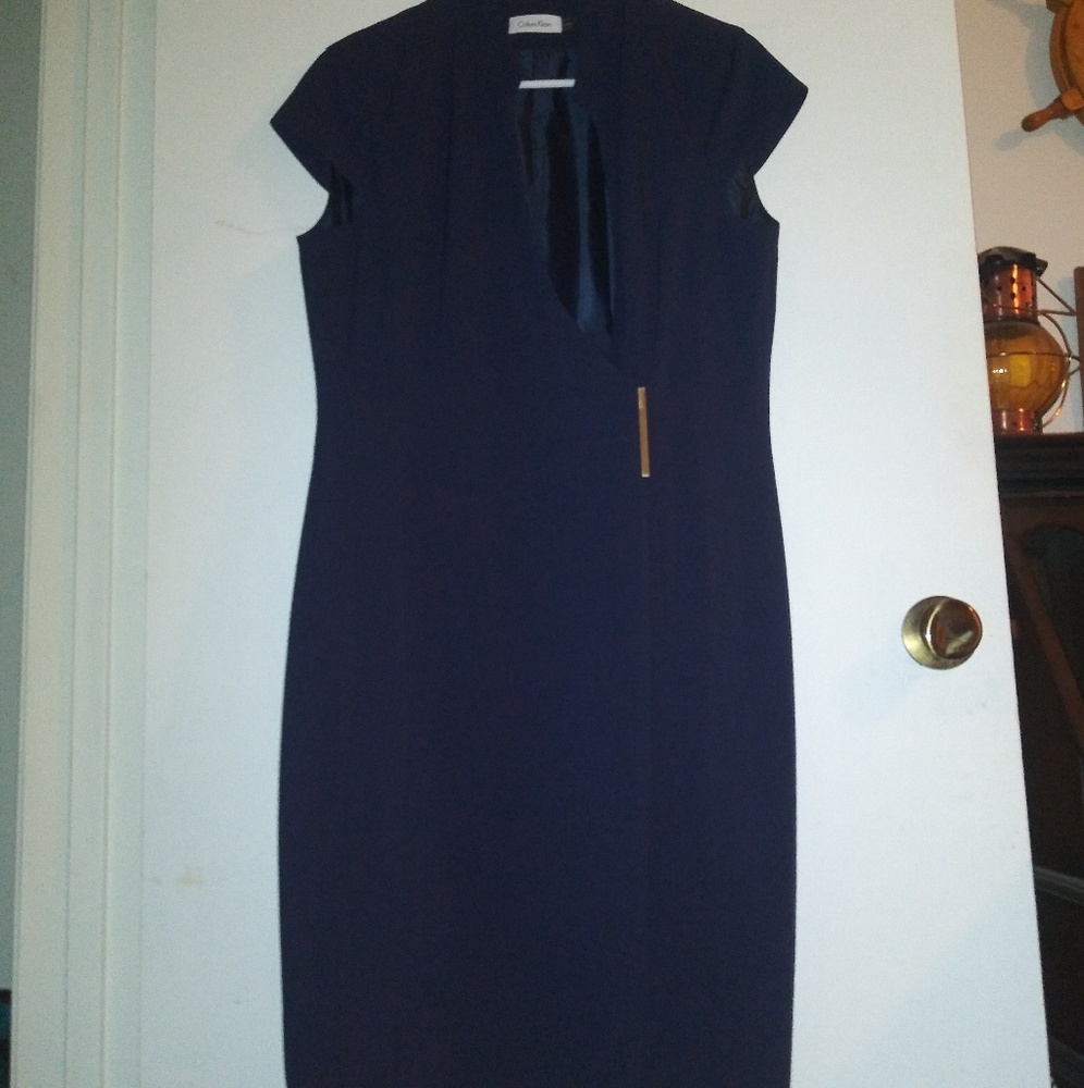 Calvin Klein navy blue dress